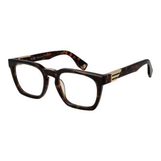 Police Brown Cellulose Acetate Glasses Mens (Frames)