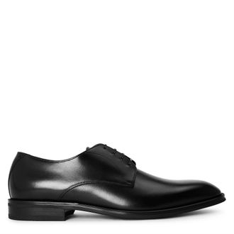 HUGO BOSS Mens Derrek Derb Burb 10266888 01 Derby Shoes in Black - Size UK 6