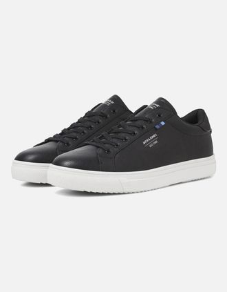 Jack & Jones Mens Jack & Jones Mens Bale Pu Trainers - Black/Grey - Size: 9