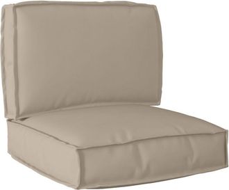 vidaXL Pallet Cushion Set 2 pcs Taupe 60 x 60 x 12 cm Oxford fabric vidaXL