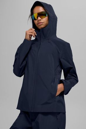 Alo | Alpha Shell Jacket in Navy Blue, Size: Medium