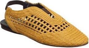 Antelope Daisy Slingback Flat in Mustard at Nordstrom Rack, Size 6