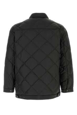 Prada Mens Black Polyester Down Jacket Nero Piumini