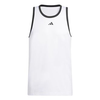 adidas Legends Basketball 3-Stripes Tank Top White IC2460