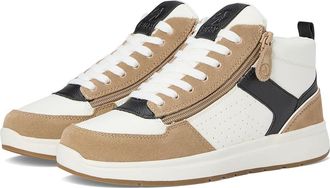 Billy Footwear BILLY Comfort DZ High Womens Shoes White/Tan/Black : 9.5 WW, Leather