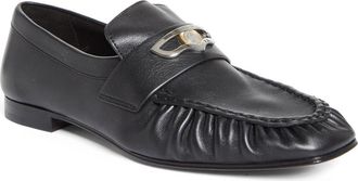 Christian Louboutin Mocallista Penny Loafer in Black/Black at Nordstrom, Size 10.5Us