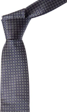 Canali Blue Squares Silk Tie