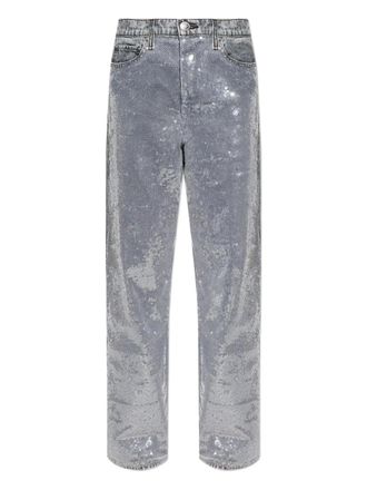 Rag & Bone logo-patch denim jeans - Grey