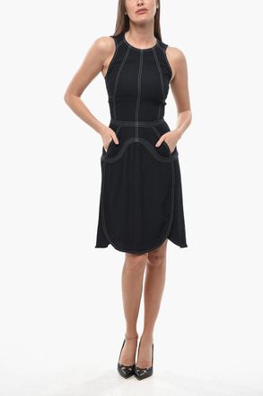 Stella McCartney Vestito AMBER in Viscosa con Cuciture a Vista Stella McCartney