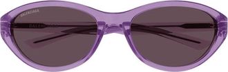 Balenciaga BB0404SK004 Cat-Eye Acetate Sunglasses - Purple