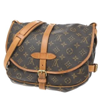 Louis Vuitton Saumur Monogram Canvas Brown Canvas Handbag (Pre-Owned)