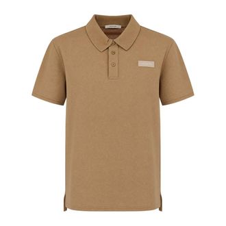 Givenchy Polo met Parijs grosgrain - Heren - Tops - Beige - Maat: XL Katoen