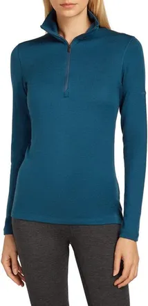 Icebreaker 260 Oasis Tech Merino Wool Half Zip Pullover in Atlantis at Nordstrom, Size Medium