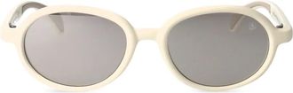 Moncler Occhiali da sole Caprice tondi - Bianco