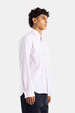 Jil Sander Mens Loose Cotton Poplin Shirt Pale Pink