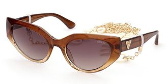 Guess GU7787 47F Womens Sunglasses Brown Size 57