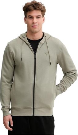 Guess Zip-throughs - Heren - Vesten met rits - Groen - S - Hoodies & sweatvesten
