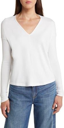 Rag & Bone The Long Sleeve Knit T-Shirt in White at Nordstrom Rack, Size X-Large