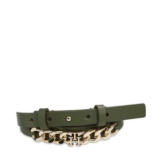 Tommy Hilfiger Dameng&uuml;rtel Tommy Hilfiger Th Chic Chain Waist 2.0 AW0AW15386 Gr&uuml;n