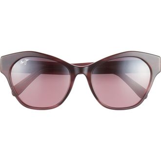 Maui Jim 55mm Core Cat Eye Polarized Sunglasses in Plum Plum Rose at Nordstrom Rack