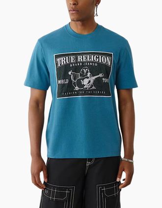 True Religion Mens True Religion 109305 Mens T Shirts - Blue - Size: 38