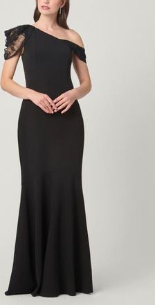 Shoshanna Midnight Tayla Stretch Crepe Dress in Jet at Nordstrom, Size 12