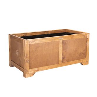 OEM Maceta De Madera Vintage Greenspot De 80 X 42 X 45 Cm. Maceta Grande De Madera Para Terraza, Balc&oacute;n O Jard&iacute;n. Maceta Elegante Para Flores, Hierbas Y V