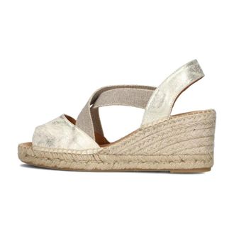 Notre-V Schoenen, Dames, Grijs, 39 EU, Leer, Wedge Heels