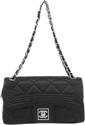 Chanel Pre-owned Sport Line Nylon Schoudertas - Dames - Vintage Schoudertas - Zwart - ONE Size - Nylon - Vintage