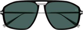 Dunhill Du 0120S Squared Pilot Zonnebril - Heren - Zonnebrillen - Zwart - ONE Size - Accessoires
