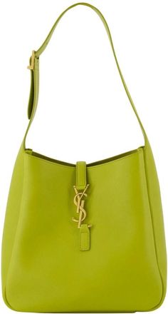 Saint Laurent Tassen, Dames, Groen, ONE Size, Leer, Le 5 &agrave; 7 Small