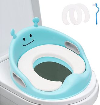 Trade Shop Trade Shop - Riduttore Wc Water Per Bambini Sedile Morbido Copriwater Colore Azzurro Celeste