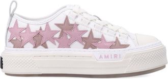 Amiri Pink Embellished Star Sneakers