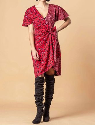 Eva Franco Cameo Dress In Red