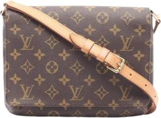 Louis Vuitton Borsa Crossbody Pre-owned in Tela - - Pre-owned - Donna - Marrone - ONE SIZE