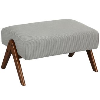 HOMCOM Reposapi&eacute;s 69x47x36 cm gris claro