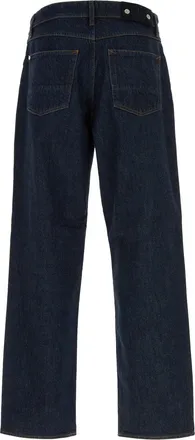Stone Island Mens Blue Denim Jeans Cotton