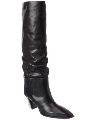 Jimmy Choo London Hart 60 Leather Knee-High Boot