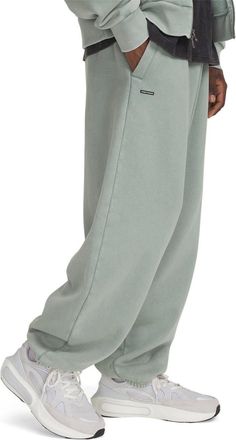 Under Armour Mens Icon Closed Hem Fleece Joggers in Green - Size X-Large