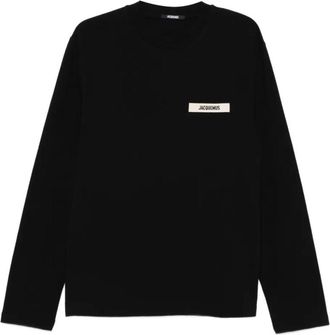 Jacquemus Black Gros Grain Manches T-shirt