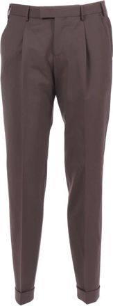 PT01 Master Broek - Heren - Nette broeken - Bruin - 2XL - Wol - Broeken