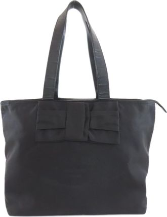 Prada Black Nylon Tote Bag (Pre-Owned)