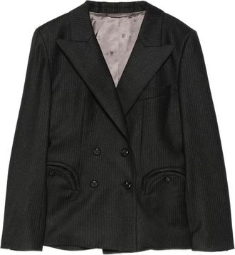 Blaz&eacute; Milano Pinstriped Double-breasted Jacket