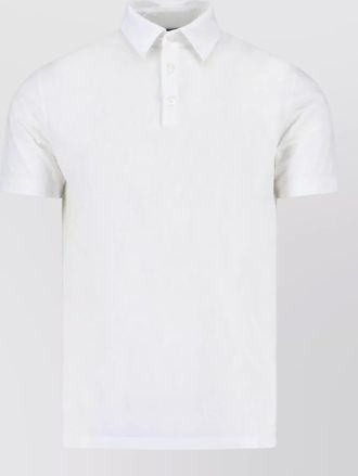 Zanone polo collar short sleeve knit top