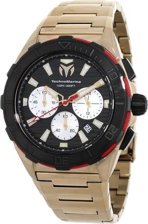 Technomarine Seven Seas Chronograph GMT Quartz Black Dial Mens Watch TM-725033