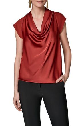 DKNY Cowl Neck Top in Sunbaked at Nordstrom, Size X-Small