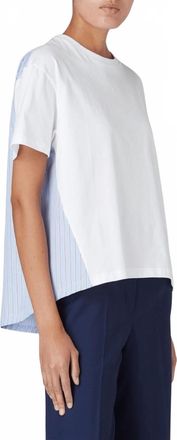 Paul Smith Woven Back T-Shirt In White