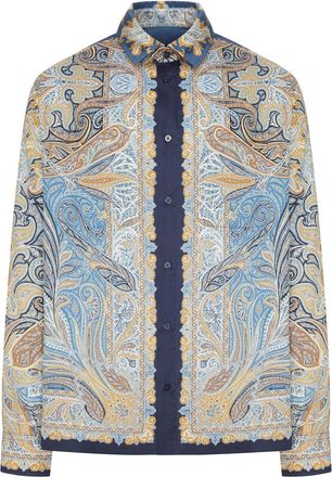 Etro PRINTED COTTON SHIRT WITH PAISLEY PATTERN - Etro - Man