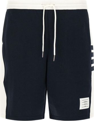 Thom Browne Blue 4 Bar Bermuda Shorts