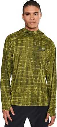 Mountain Hardwear Crater Laketm Hoodie Mens Clothing Combat Green Prismatic Print : 2XL, Polyester